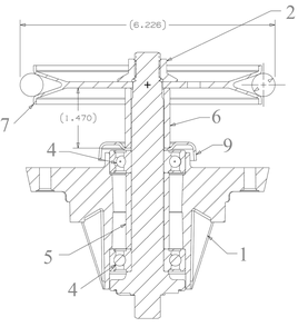 Spindle Diagram and Parts List for XT1-LT42KH (13AOA9TSA10)(2022) Cub Cadet Lawn Tractor